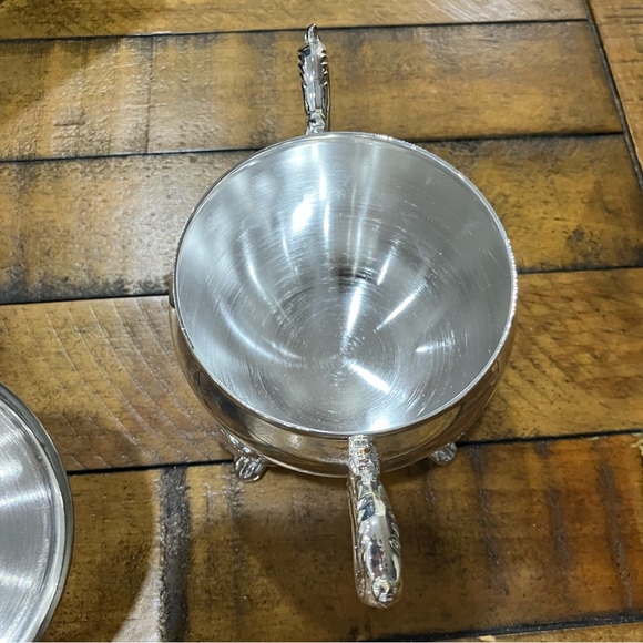 Vintage | Elegance | Silver Plated Sugar and creamer set - Picture 10 of 14